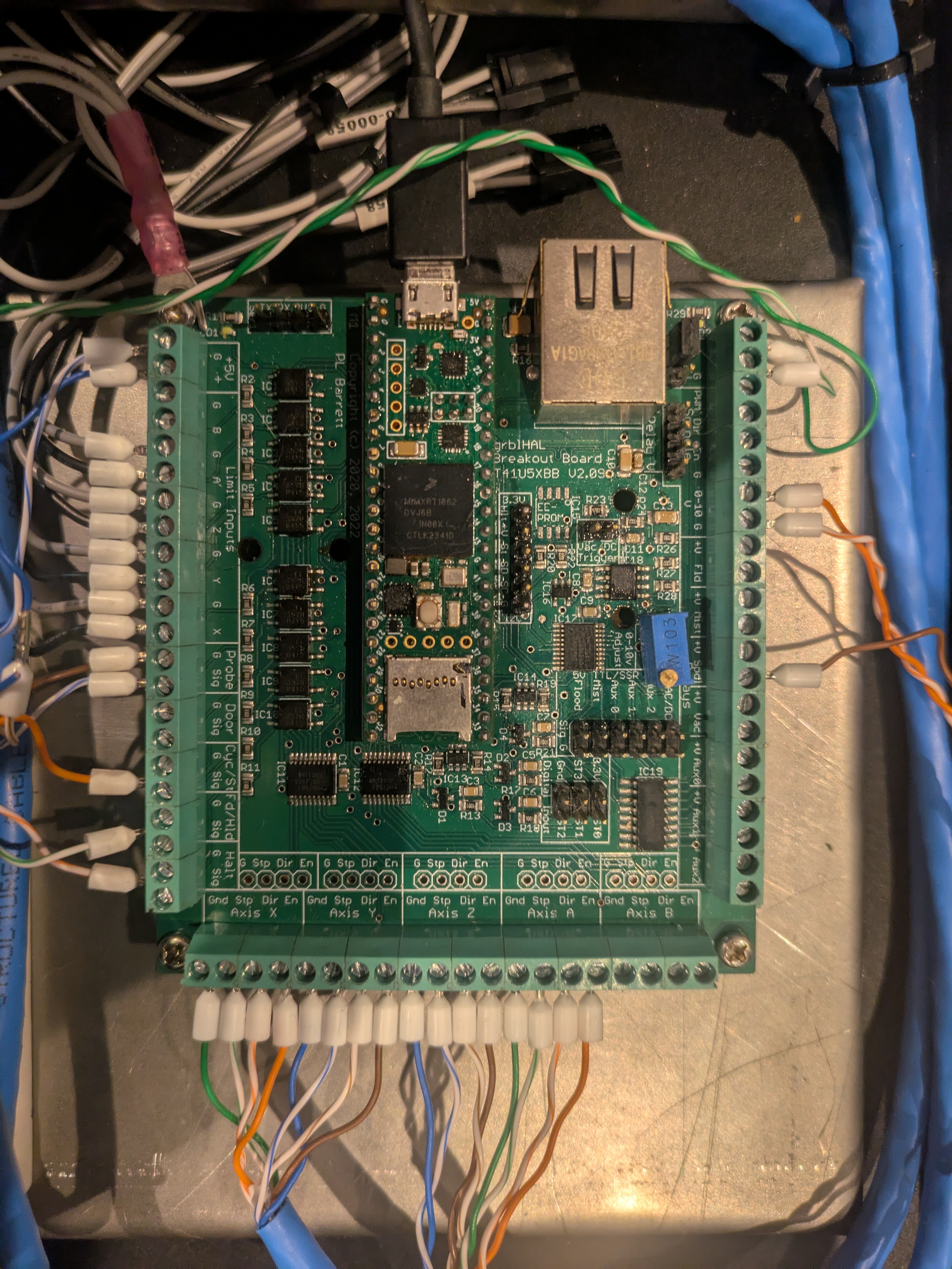 grblHAL breakout board wiring detail
